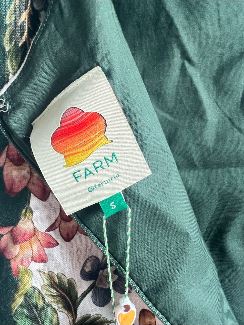 Farm RIO Green Floral Minidress S - Picture 10 of 12